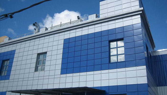 Устройство вент фасада промышленного здания